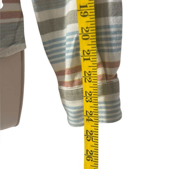 Patagonia Shirt 10 Haywood Flannel Pinyon Stripes Button Up Pocket Long Sleeve - Picture 13 of 15